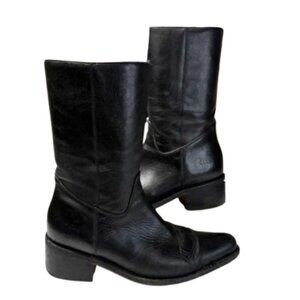 FRYE inside Zip Leather Pointed Toe Heeled Boots 8 women’s